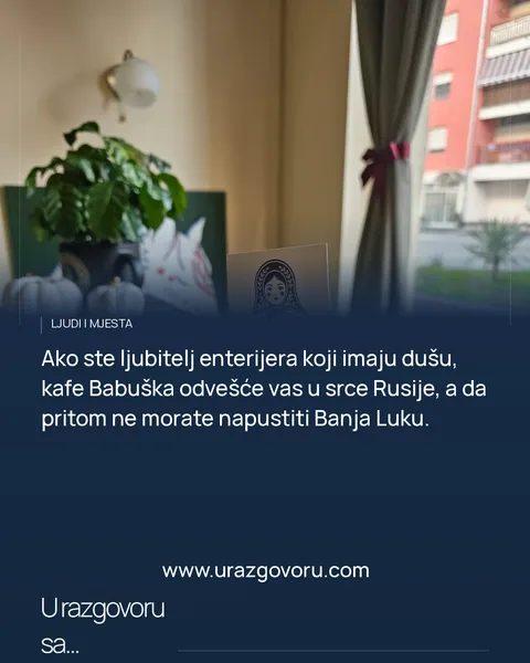Kafe Babuška - kutak ruske kulture uz pogled na Ruski hram · uvod i druga fotografija